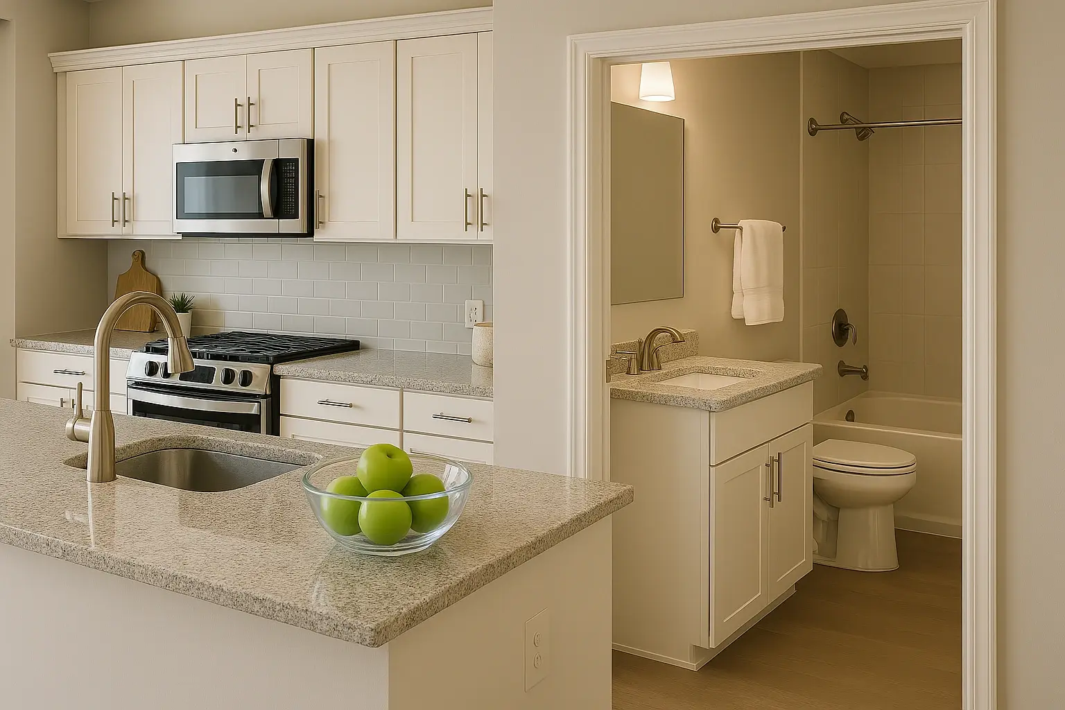 Modern kitchen and bathroom remodeling with stylish design